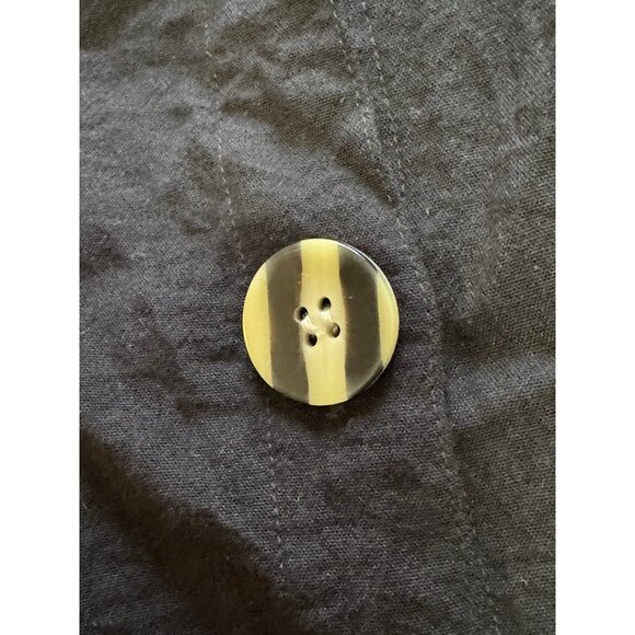 John‎ Mark Button Down Short Sleeve Womens Shirt Size Small Black City Classic - Picture 5 of 10